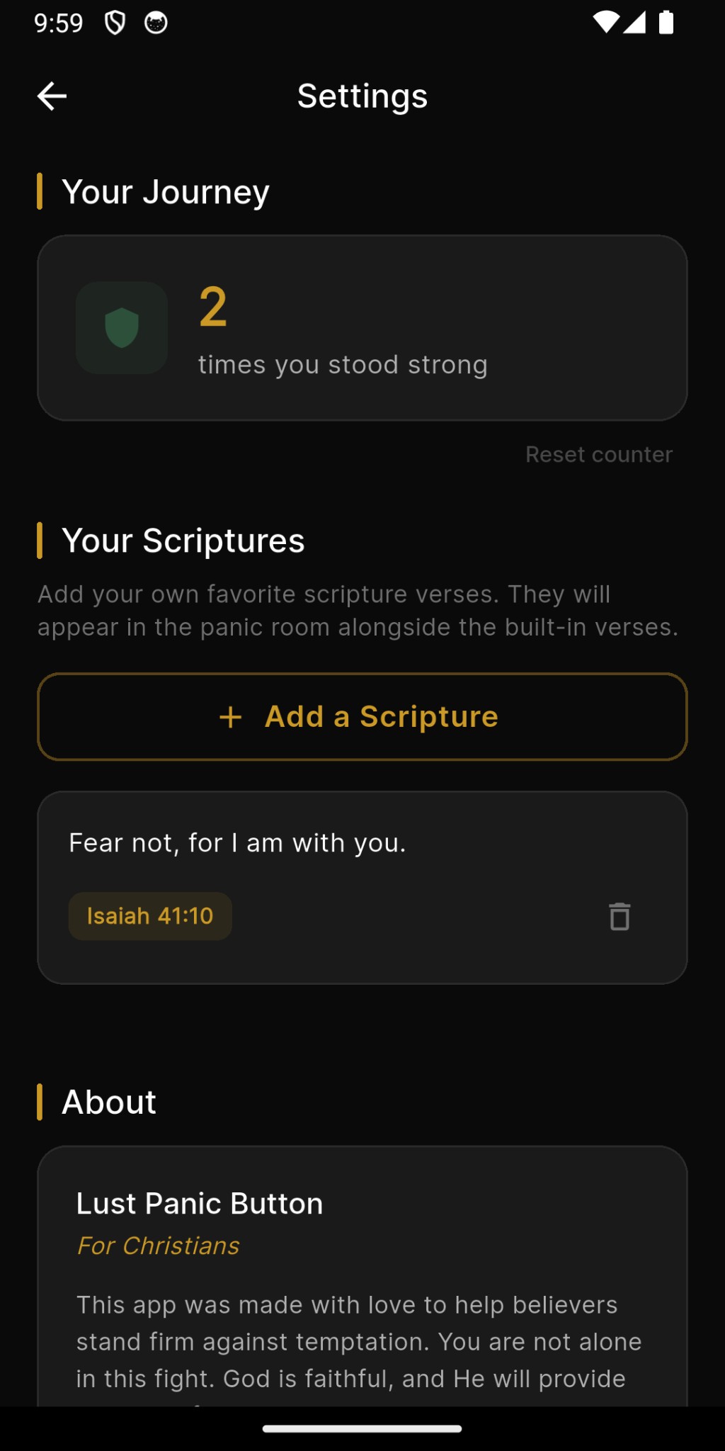 Isaiah 41:10 — Fear not